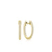  Diamond inside-out hoop earrings in 10kt yellow gold