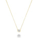 Sophisticated Diamond Bezel Necklace in Yellow Gold | 14kt Gold Setting