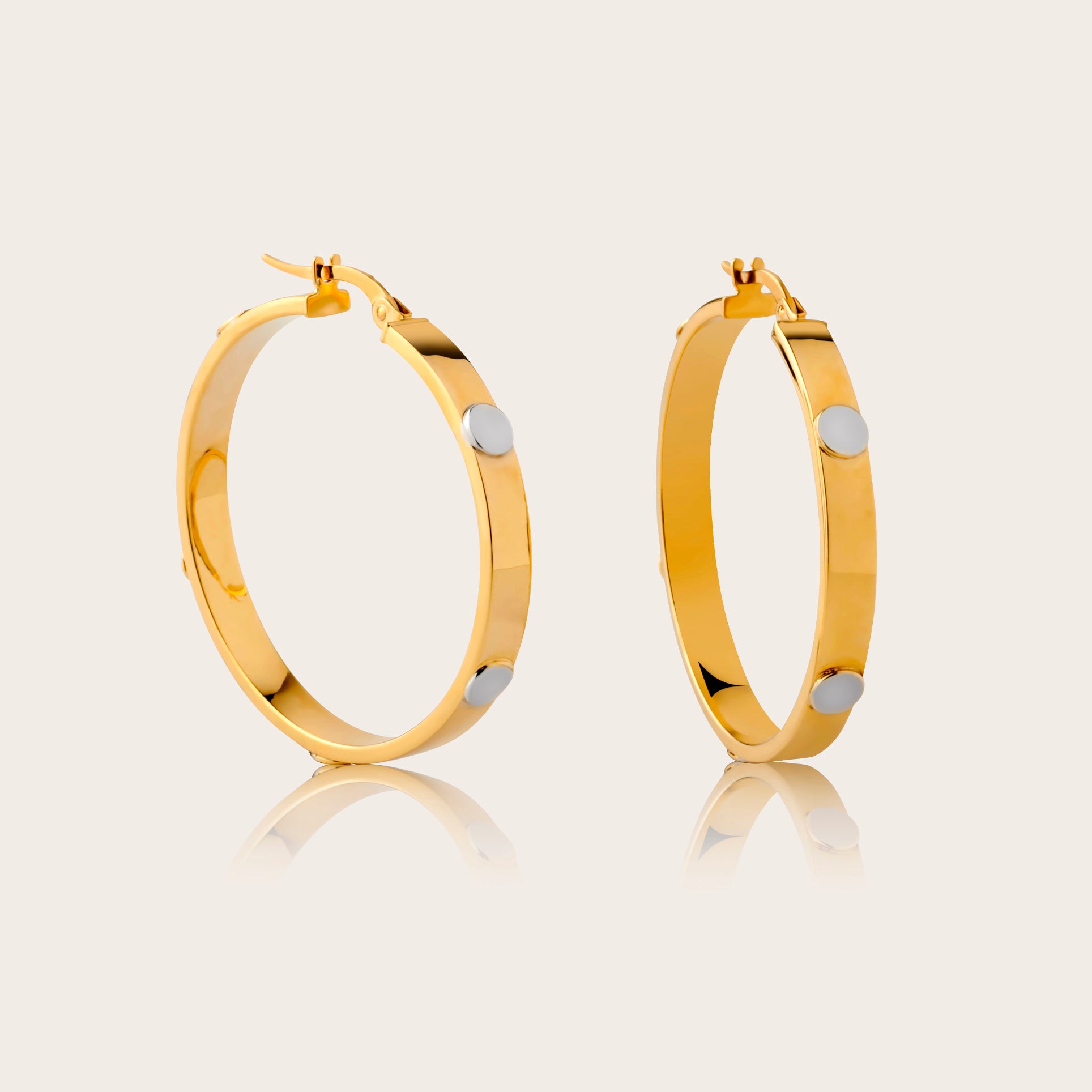 Two-Tone Hoops Large