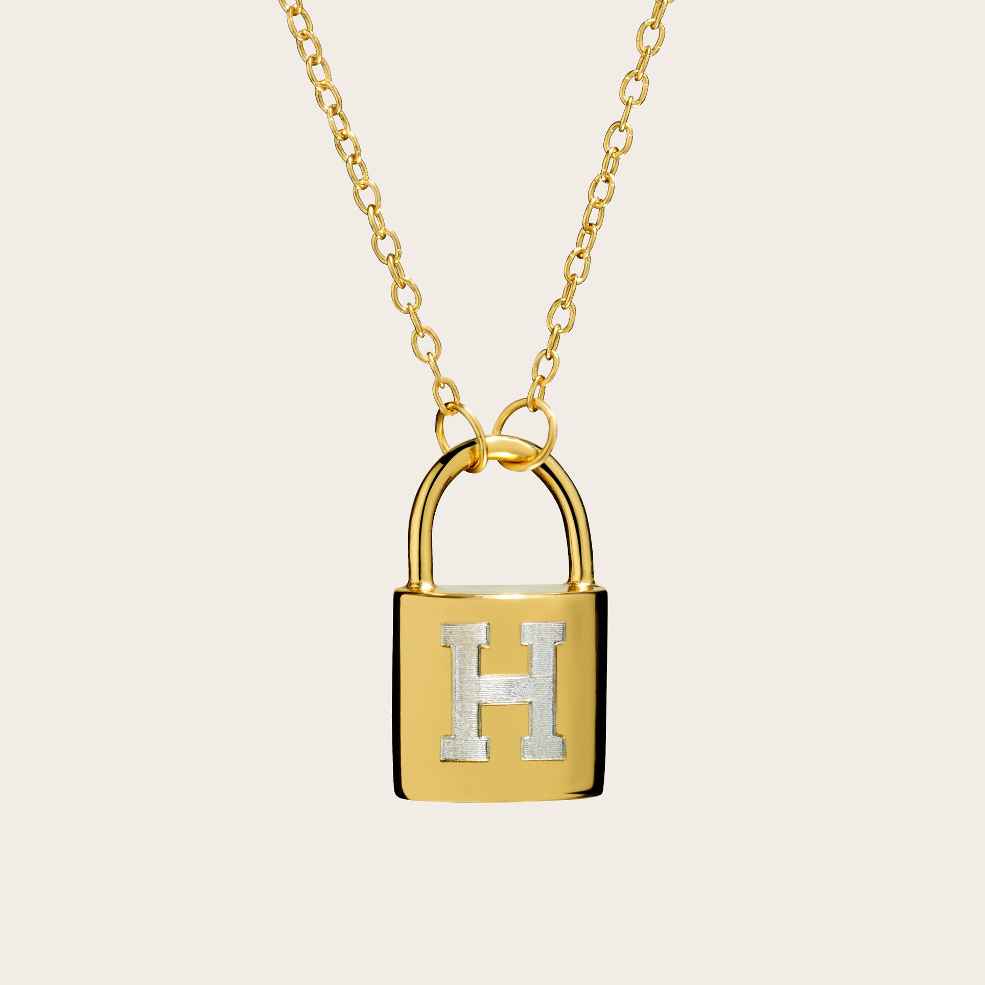 Harvard Padlock Pendant - Sterling Silver, Gold Vermeil, and 14kt Yellow Gold
