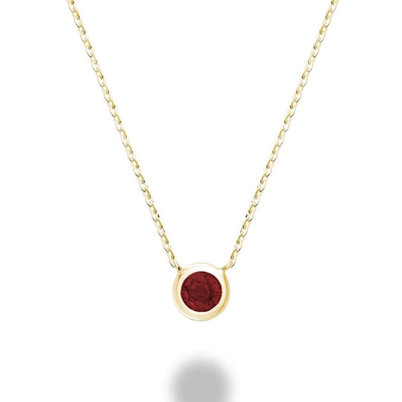 Sparkling Red Garnet Stone Necklace - Shop Online at Earth Song Jewelry