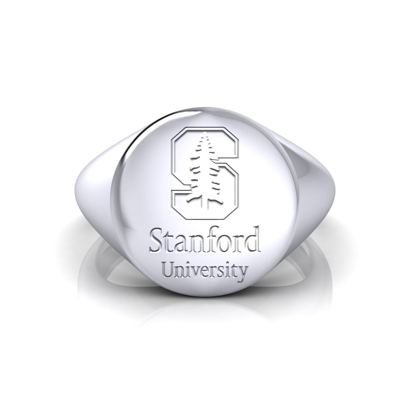 Stanford Scooped Round Signet Ring - Ivy Rhode