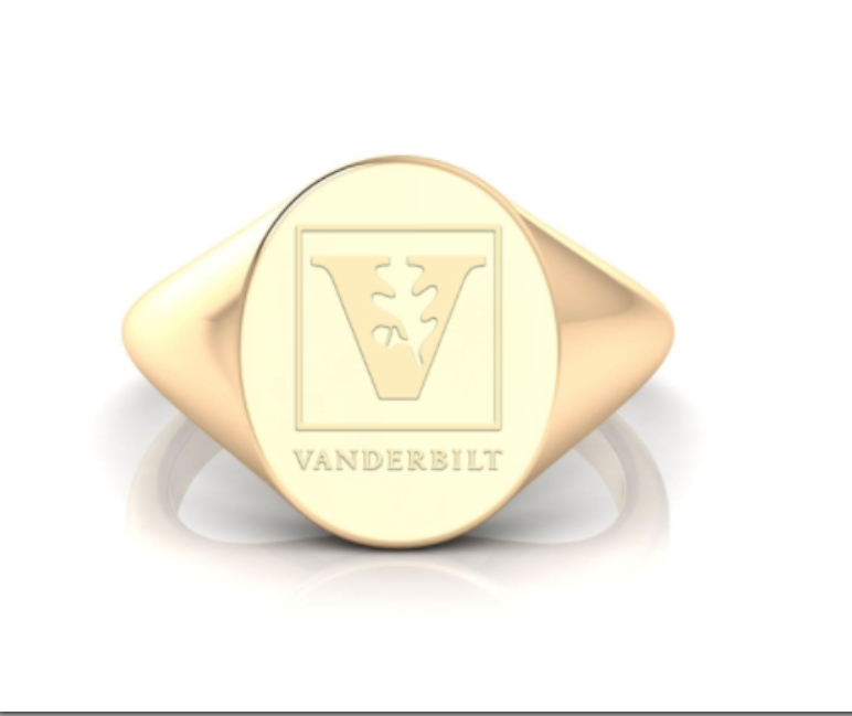 Vanderbilt Oval V Heritage Ring